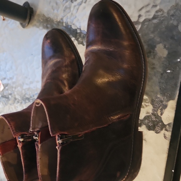 Aston Grey Men's Brown Leather Boots - Picture 5 of 8
